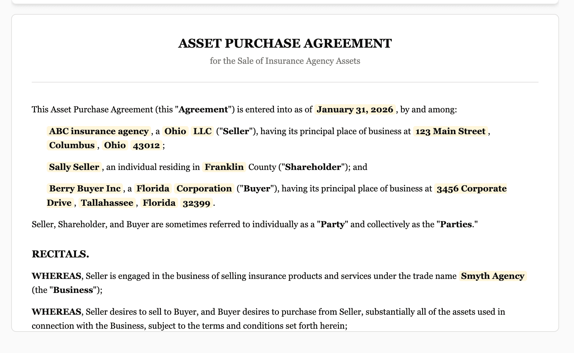 APA builder parties step—split-screen wizard